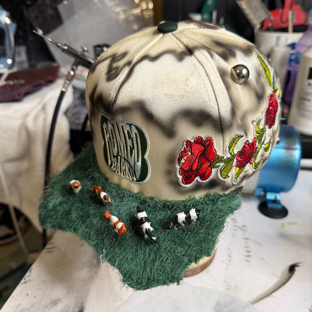 Romeo Barku “NATURAL STATE” Cowhide Cap