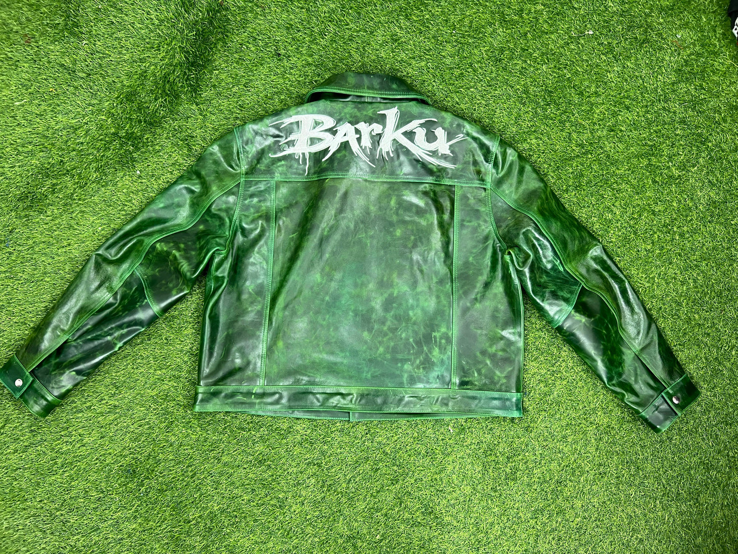 Money Mitch ๐ฐ Real leather jacket hand crafted image 3