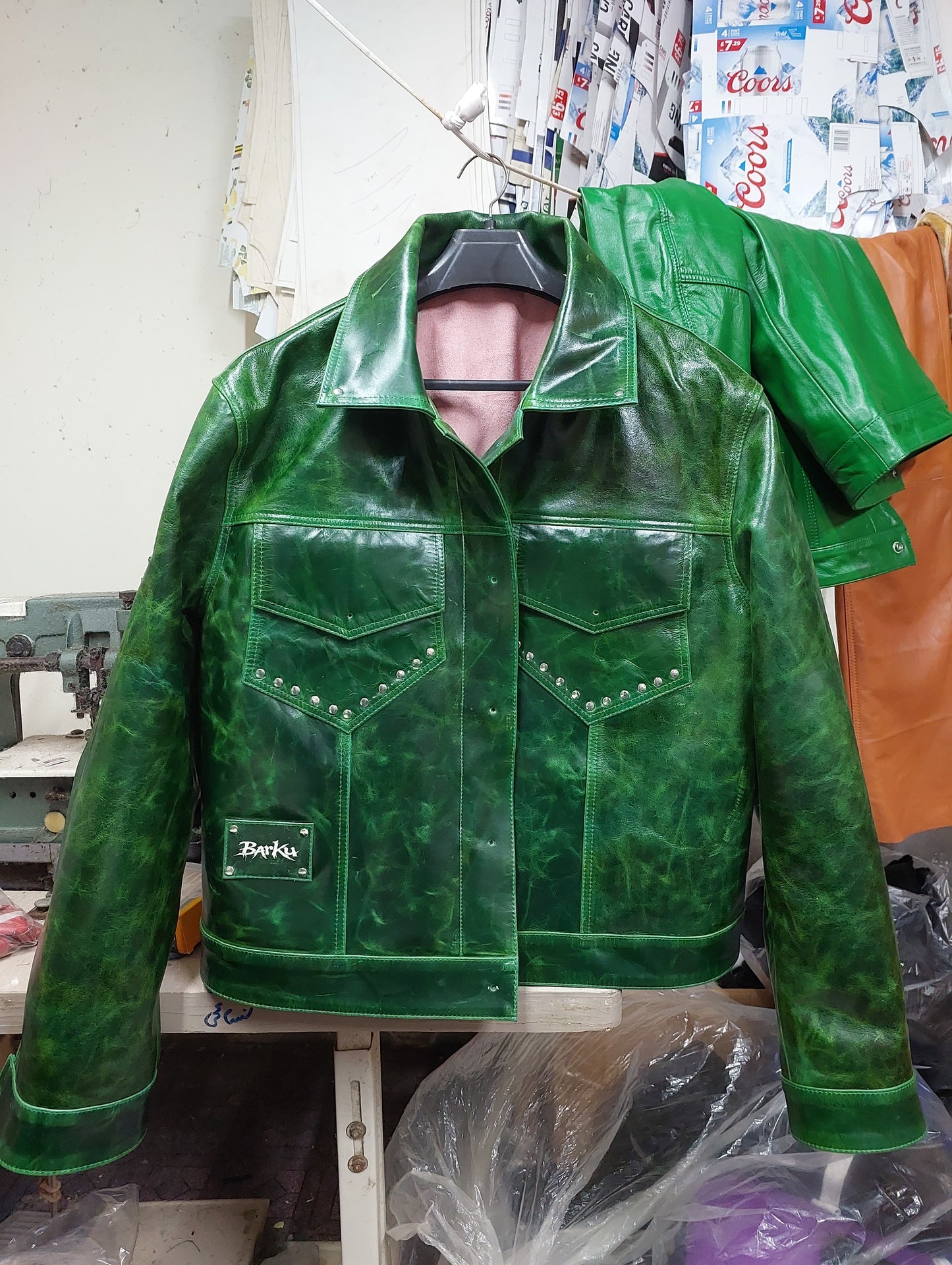 Money Mitch 💰 Real leather jacket hand crafted  image 2