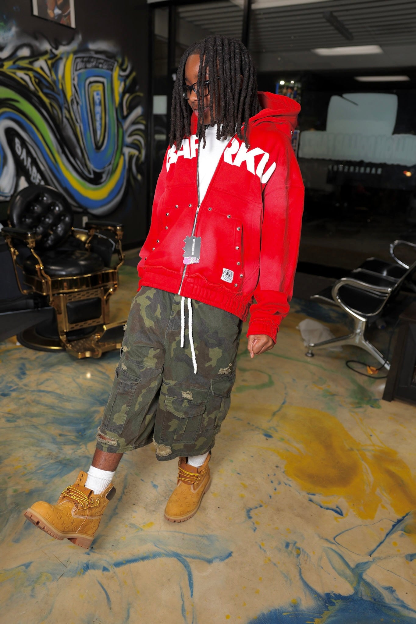 BARKU Double Hood Stud Hoodie