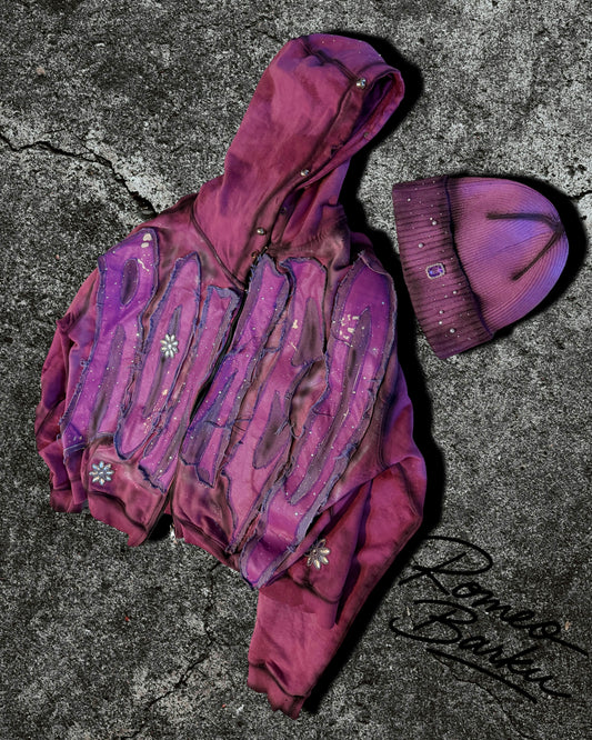 1:1 Purple haze zip up and beanie image 0