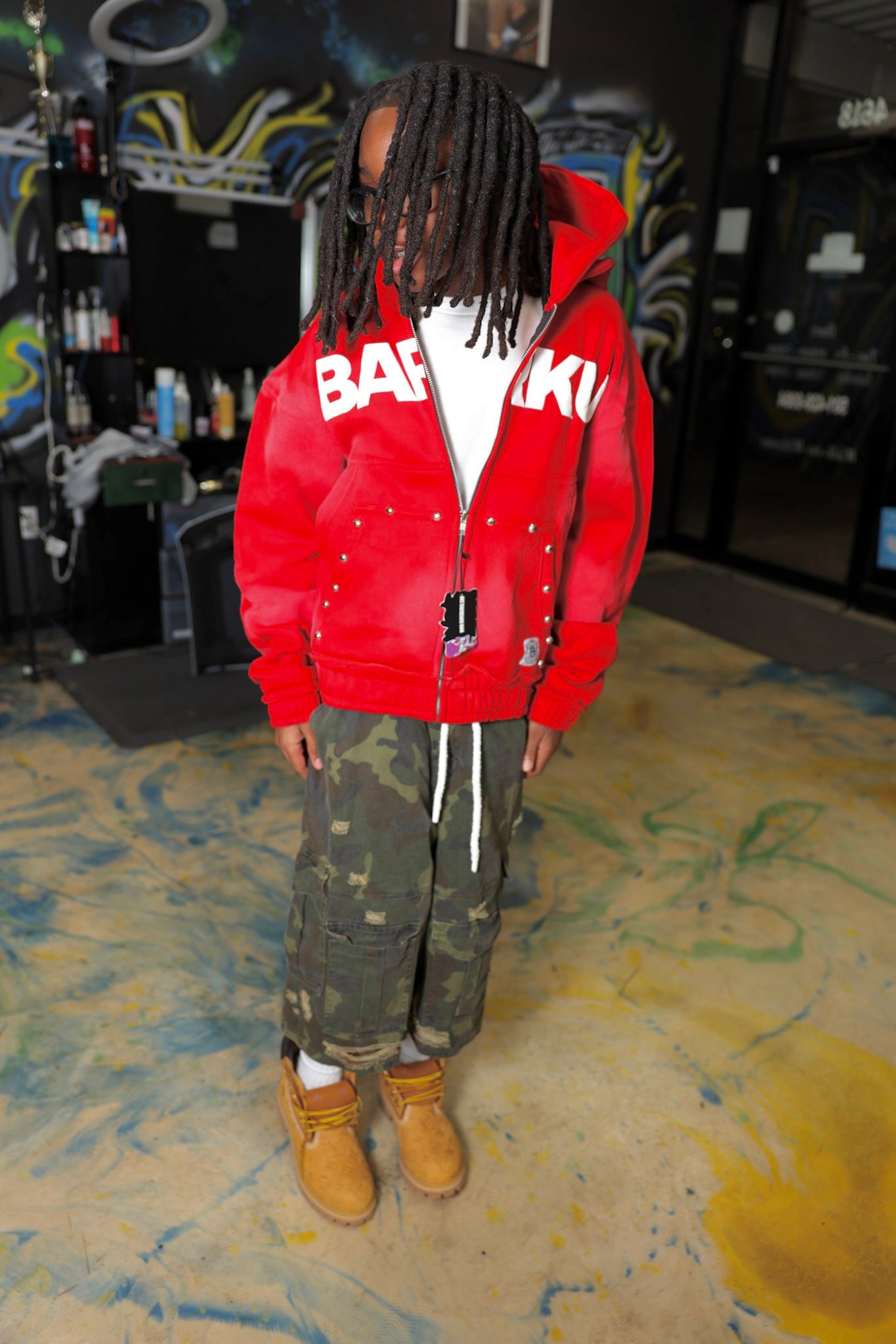 BARKU Double Hood Stud Hoodie