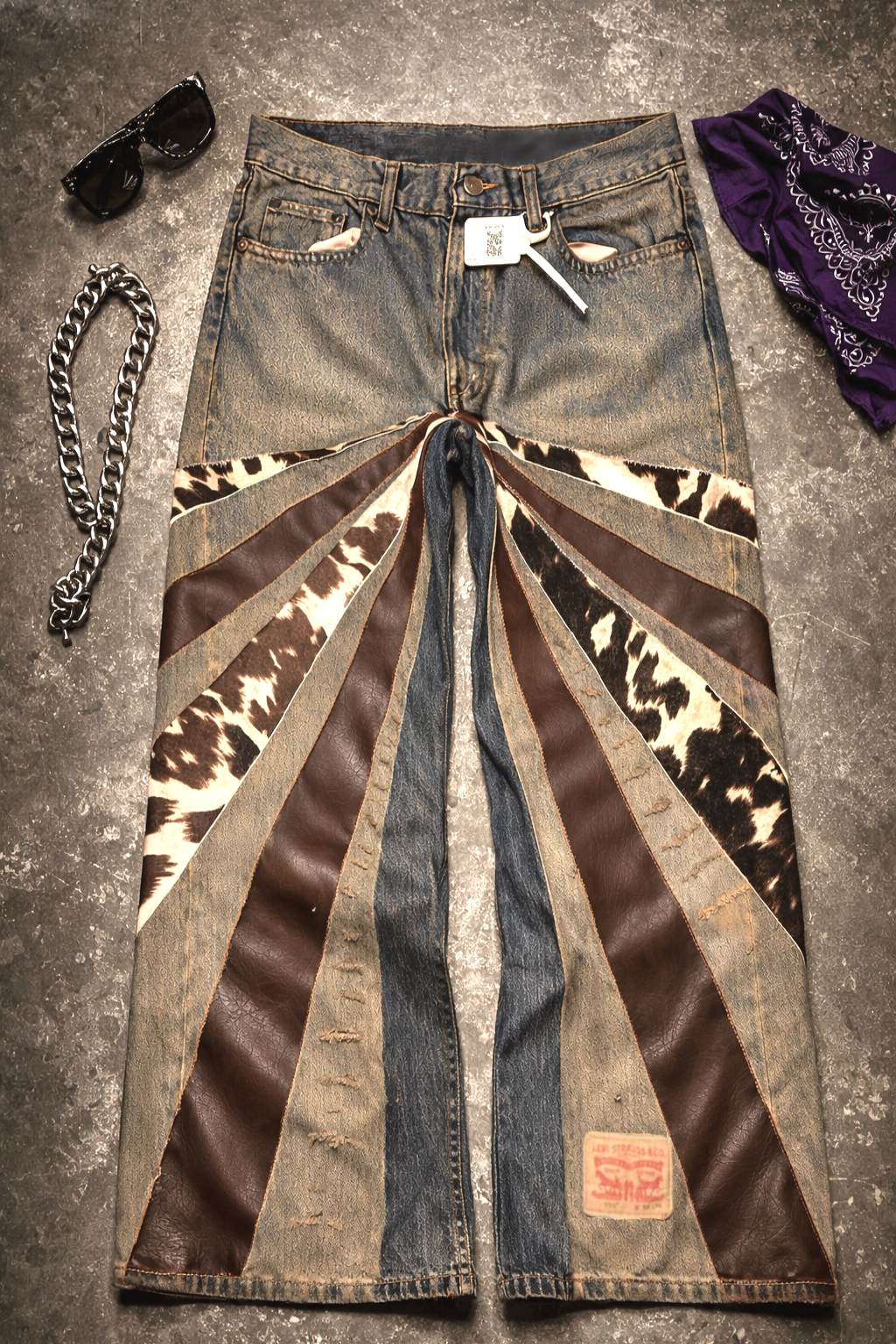 Barku split denim