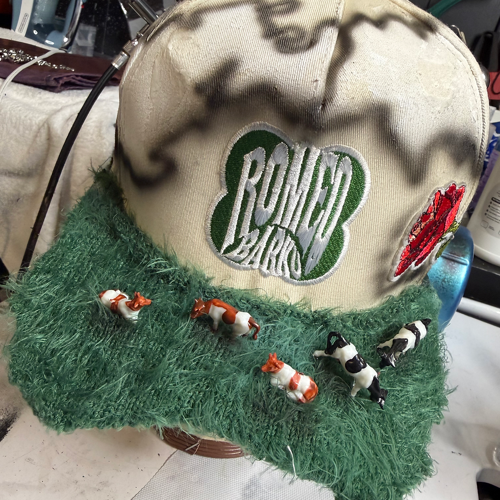 Romeo Barku “NATURAL STATE” Cowhide Cap
