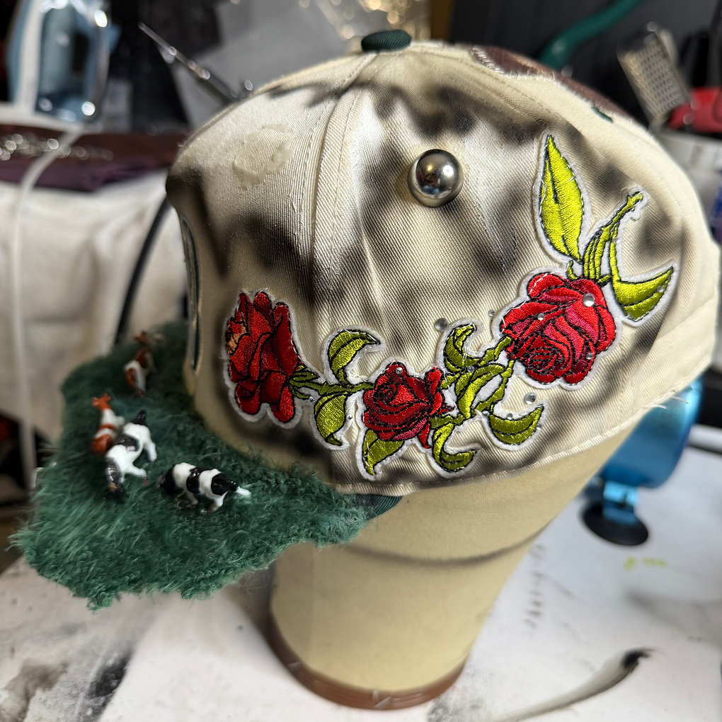Romeo Barku “NATURAL STATE” Cowhide Cap
