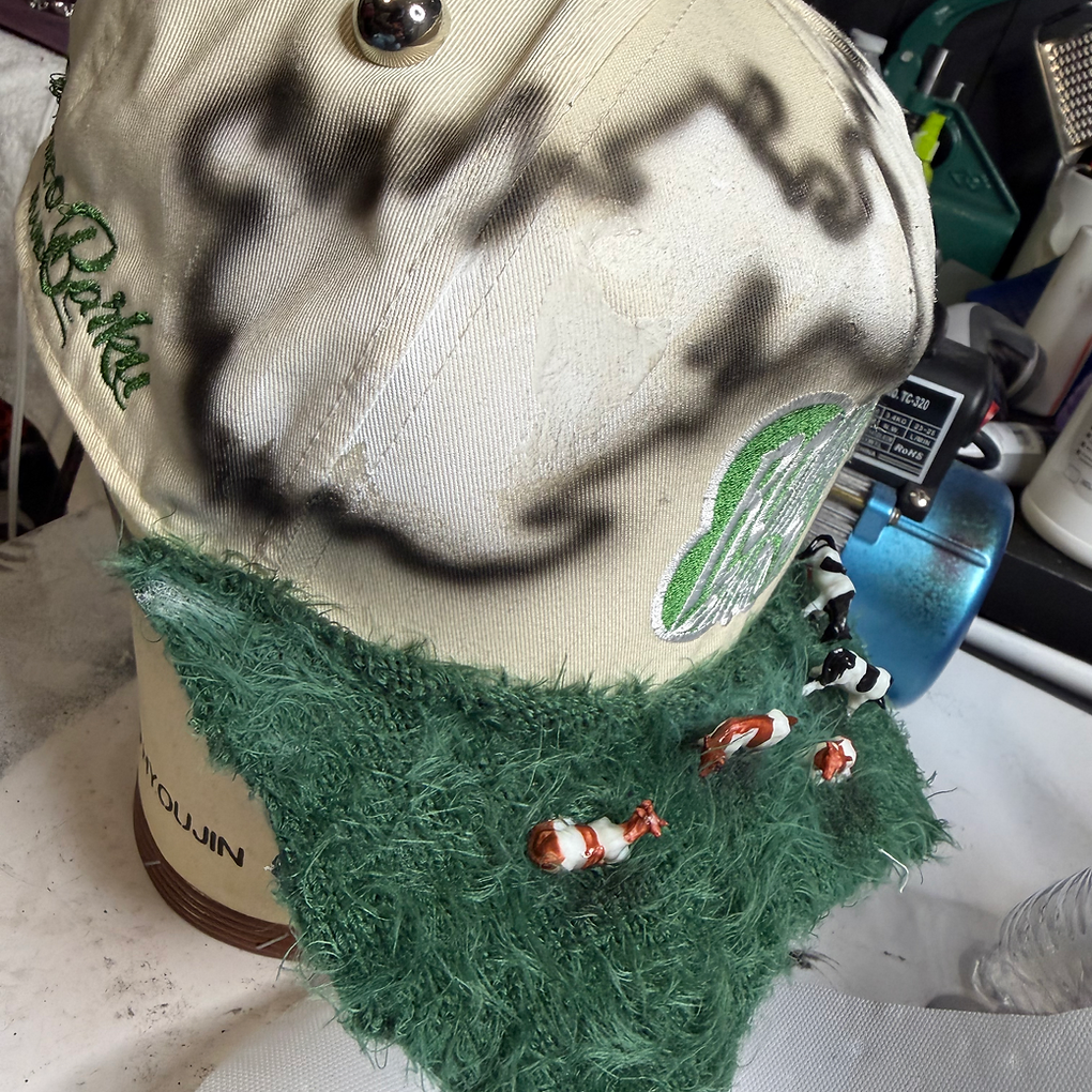 Romeo Barku “NATURAL STATE” Cowhide Cap